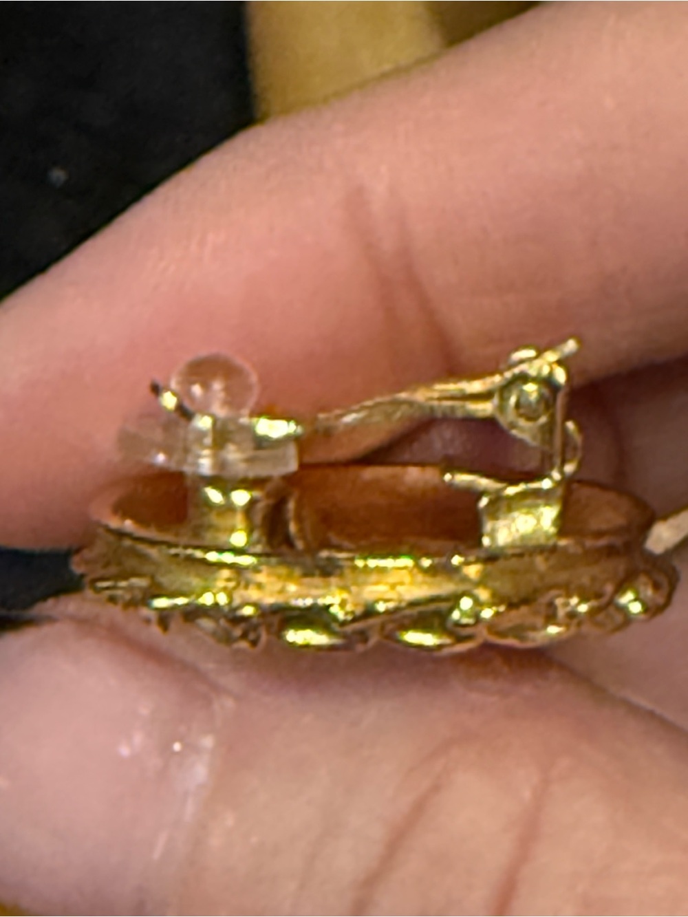 Vintage Chanel Gold Tone Figural Lady Clip-On Earrings Made in France RARE w/COA - Picture 8 of 11